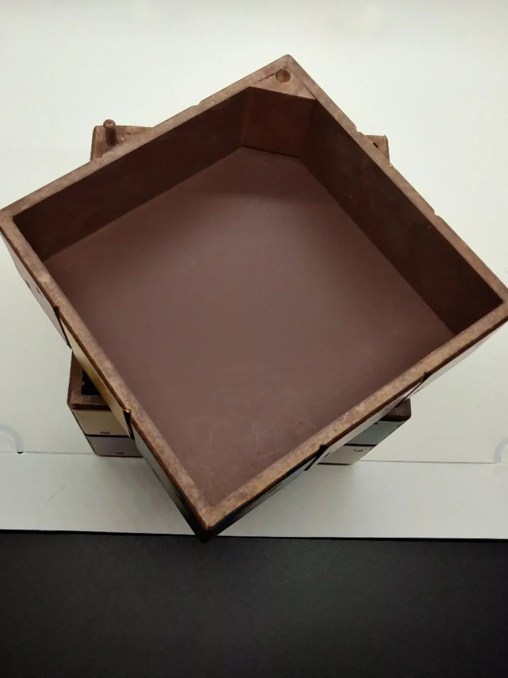 Wooden Rubik's Cube Storage/Display Shelf Box Container